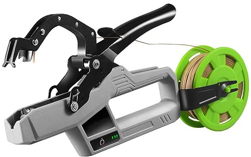 GYKOZY Machine à Relier Les Plantes, Machine à Relier Les vignes sans Fil, Ensemble de Reliure pour la Fixation des Plantes de Vigne, Convient aux légumes, Raisins, tomates