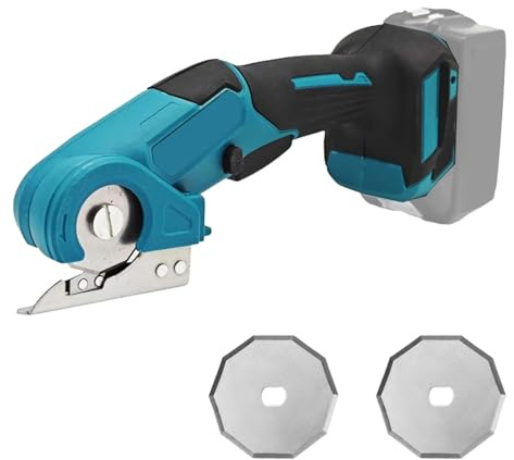 Akku Kartonschneider Kompatibel mit Makita 18V Batterie, Kabellose Elektrische Schere mit Sicherheitssperre, Akku-Universalschere für Handwerk zum Schneiden von Karton Leder Teppich (ohne Akku)