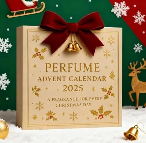 Parfüm-Adventskalender 2025, Weihnachtsgeschenke für Frau Perfume Damendüfte, Parfüm Adventskalender Damen, Urlaubs-Countdown-Geschenkset