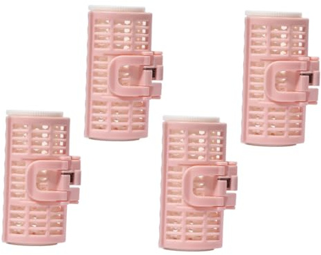 ULTECHNOVO 4 Stück Praktische Haarwickler Schonend ohne Hitze Leichte DIY Lockenwickler für Damen Luftige Bangs Curler Clips Kompakt und Einfach Anzuwenden für Zuhause und Zufällige Farbe