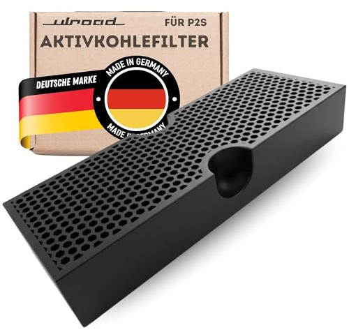 ULROAD passend für Bambu Lab P2S 3D-Drucker Aktivkohlefilter I Verbesserter Filter für Geruch und Schadstoffe I 3D Druck Zubehör Made in Germany