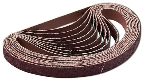 HOPEYMY26 20 Pezzi Nastri Abrasivi per Levigatrici,25x762mm,Granulometria 400/600/800/1000,Set di Nastro Abrasivo,Carta Abrasiva per Levigatrice a Nastro per Levigatrice per Utensili Elettrici