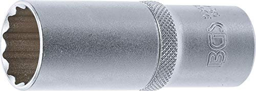 BGS 9360 | Douille pour clé, douze pans, longue | 12,5 mm (1/2) | 21 mm