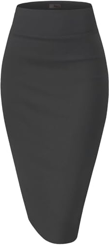 Hybrid & Company Damen Damen-Bleistiftrock aus Nylon Etui