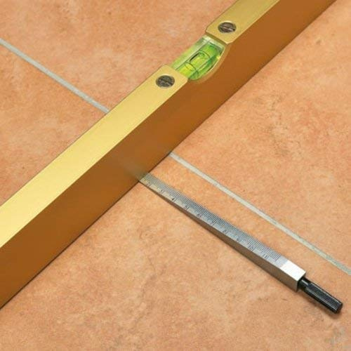 Karl Dahm Messkeil aus Aluminium 0,5-11,5 mm I Präzisions-Messkeil mit Griff und Millimetereinteilung I Profi Werkzeug für den Baugutachter – 11060