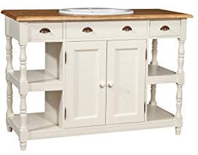 Biscottini Lavabo bagno con mobile in Legno Massello | Mobile con lavandino bagno | Mobile bagno con lavabo Made in Italy L128XPR54XH92 CM | Mobile bagno legno