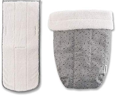 Croozer Unisex – Babys Babysitz-3092025021 Babysitz, Steingrau/Farbig, One Size