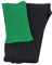 Sutton Sports Contrast Top Football Rugby Premium Socks - Made In UK - BLACK/BOTTLE GREEN - MENS (UK 6-8)