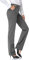 Tapata Donna 71cm/76cm/81cm/86cm Pantaloni Dritti Elasticizzati con Tasche, Tall/Regolare/Pettie per Ufficio Affari Casual Carbone Large