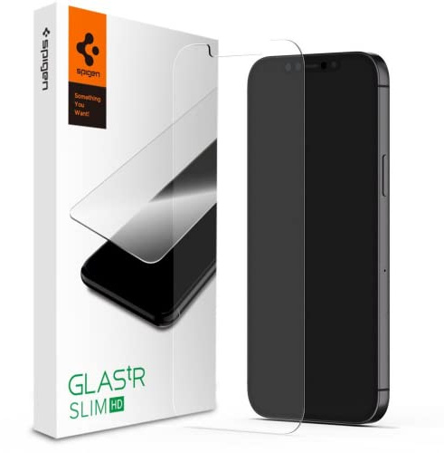 Spigen Glas TR AGL01533 Displayschutzglas Passend fuer (Handy): Apple iPhone 12 Mini 1St.