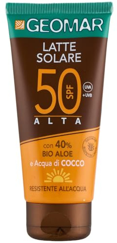 Geomar Sonnenmilch mit Bio Aloe und Kokoswasser SPF50, 100 ml