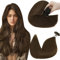 Hetto Extensions Echthaar Bonding Braun Bonding Extensions Echthaar 55 cm Dunkel Braun Keratin U Tip Gerade Invisible Remy Haarverlangerung 1g/s 50g #4