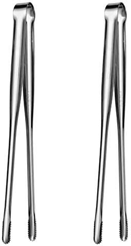 Lurrose Grillzange Edelstahl Küchenzange Edelstahl Pinzette Küche Fleischzange Grillzange Lang Steakzange Lebensmittel Tong Geeignet Zum Kochen, Grillen, Buffet