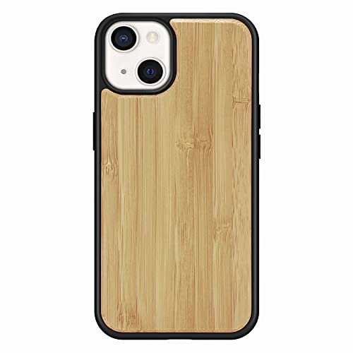 COQUE arrière pour iphone 11 Pro, de Protection Fine en Grain de Bois d'origine Naturelle, de téléphone pour Apple iphone 11 Pro-Bambou