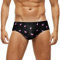 Arcweg Maillot de Bain Homme Slip Doublure avec Rembourré Souple Amovible Cordon de Serrage Réglable Confortable Petit Flamant Rose XL(EU)