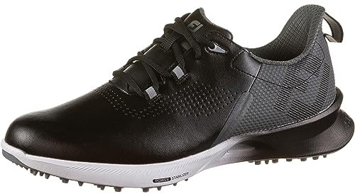 Footjoy Herren Fj Fuel Golfschuh, Schwarz, Anthrazit, Silber, 42.5 EU