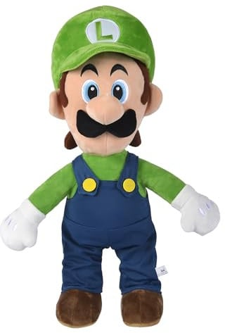 Super Mario Luigi Plüsch, Jumbo, 50cm, Plüschfigur, Nintendo, ab den ersten Lebensmonaten