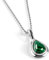 925 Sterling Silver and Malachite Necklace, Birthstone Pendant, Bridesmaid Jewellery, Classic Teardrop Minimal Necklace