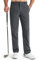 Libin Golf Trousers for Men Slim Fit Chinos Pants 32 Stretch Quick Dry Lightweight Business Casual Pants for Men Comfy Waterproof Iron Grey 36W x 32L