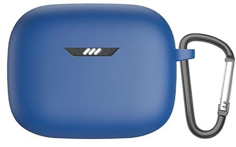 YHFZR Case for JBL Tune 230 NC, Soft Silicone Full Protective Earphone Case Cover for JBL Tune 230 NC with Finger Ring Strap, Blue