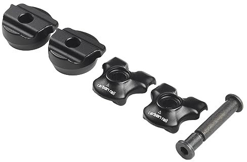 Emiif Fahrrad-Sattelstützenklemme für Carbon-Sattelschienen, 7 x 9/7 x 7 mm, oval/runder Clip, Sattelstützenklemme