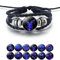 Zodiac Signs Spirit Bracelet, Handmade Woven Multilayer Adjustable 12 Constellation Zodiac PU Leather Bracelets Unisex, Glow in the Dark Zodiac Jewelry Gifts For Women Men (Capricorn)