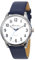 Ravel Plus - Extra Long Life Unisex-Alltagsuhr mit Mikrofaser-Lederarmband - Analog Quarz (Japanisch) - RP005L - Blau/Silberton