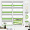 HOMEDEMO Store Enrouleur Jour Nuit sans Perçage, Double Tissu avec Clips, Rideau Occultant pour Fenêtre & Porte, 40 x 130 cm (Largeur du Tissu 36 cm), Vert-Gris-Blanc