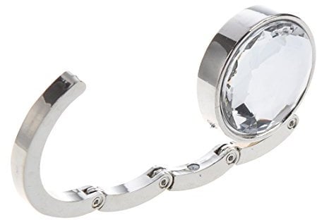 Lodokdre Movable Foldable Folding Crystal Alloy Handbag Hook Hanger Bag Holder