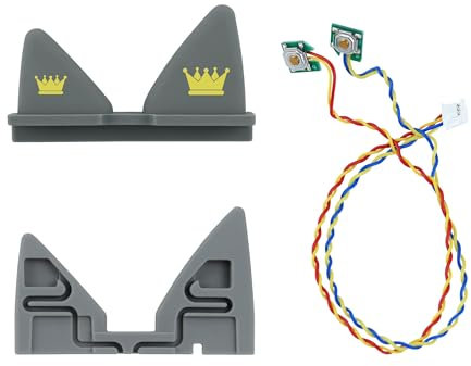 Ersatzteilset mit Kabel für Toniebox Ohren, Inklusive 1 Ersatz Außen Ohren 1 Innere Platte und 1 Kabel, Krone
