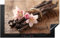 KitchenYeah© Protege Couvre Plaque De Cuisson Décoration Cuisine Tapis Protection Protecteur Induction 83x51 cm Vanille - Fleurs - Gousses de vanille - Bois - Rose