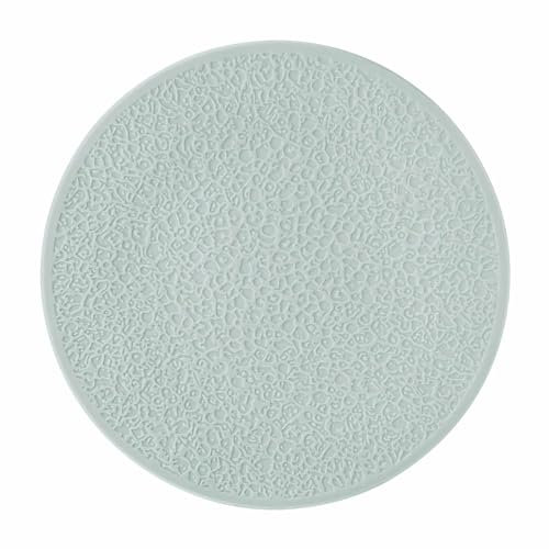 Seltmann Weiden Nori Home Platzteller, Runder Gourmetteller mit Vollrelief, ø 33,2 cm, Porzellan, Arktisblau