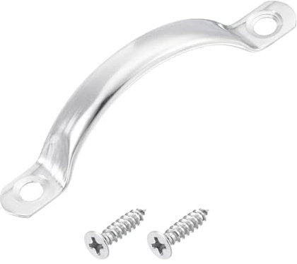 QUARKZMAN Edelstahl Türgriffe, 1 Stück 78mm/3,07 langer Türgriff mit Schrauben Schrank Schubladen Möbelgriffe