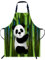 Smooffly Schürzen für Zuhause und Küche, A05, panda, 27x31 Inch