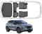 Trimak Passgenau 3D Fussmatten & Obere Kofferraumwanne Auto Set Kompatibel mit Nissan Qashqai 3.Gen J12 seit 2021 Allwetter Gummimatten Obere Kofferraumwanne Autos TPE Allwetter Geruchlos rutschfest