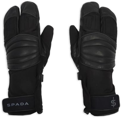 Spada Vulcan CE Waterproof Thermal Motorcycle Gloves Mitts (Black, L)