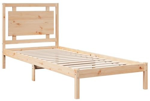 vidaXL Massivholzbett Extra Lang ohne Matratze 100x220 cm