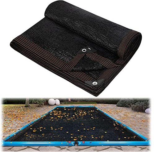 Cubierta De Red para Hojas De Piscina, 5 X 10 M/6 X 12m, Red De Protección para Piscinas, Recoge Hojas para Piscinas Red Fina, Red para Hojas Rectangular Cubierta para Piscina En El Suelo