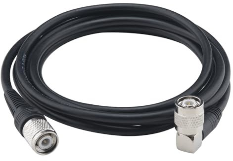 YILIANDUO TNC Koax Kabel 2M TNC Stecker auf TNC Stecker 90 Grad 50 Ohm RG58/U Koaxialkabel für GPS-Navigationsantenne RTK-Vermessungsantenne Wireless MIC-System