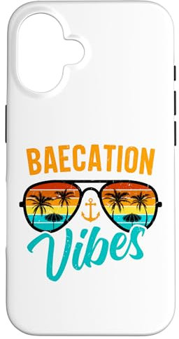 Perfect Matching Couple Matching Romantic Baecation Case for iPhone 16