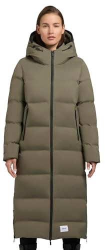 khujo Damen Wintermantel warmer Steppmantel lang mit Kapuze Larea3-YM XS-XXL