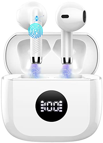 Cuffie Bluetooth Auricolari Bluetooth 5.4, Cuffie Wireless con 4 ENC Cancellazione Rumore Mic, Cuffie in Ear 40 Ore di Riproduzione, Cuffie Senza Filo HiFi Stereo IP7 Impermeabili per iOS & Android