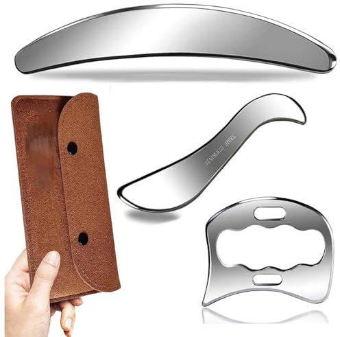 Gua Sha Stein,Gua Sha,Gua Sha Edelstahl,Gua Sha Schaber Aus Edelstahl,Verschleißfestes Faszienwerkzeug,Ganzkörper-Cellulite-Massagegerät,Medizinisches Faszienwerkzeug Zur Linderung Von Muskelschmerzen