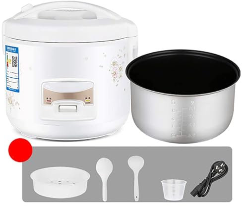 5L, Rice Cooker Electric Rice Cooker with Non Stick Stainless Steel Removable Pot 2/3/4/5L Warming Function Free Measuring Mug and Scoop