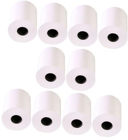 Zerodeko 10rollen Thermodruckerpapier Thermopapierrollen Für Kassen Und Pos-drucker Mit Klarem Druck Und Einfacher Installation