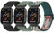 Tobfit 3 Piezas Correa 20mm para Amazfit GTS/GTS 2 Mini/GTS 3/GTS 4 Mini/Active 2, Amazfit Bip 3/3 Pro/Bip S Lite/Bip U Pro, Correas de Nailon, Pulseras de Repuesto Elástica Ajustable Mujer Hombre