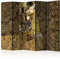 decomonkey Paravent Raumteiler Innen Klimt Kuss 225x172 cm 5 Teilig Einseitig Room Divider Wall Raumteiler Stehend Trennwand Sichtschutz Spanische Wand Sichtschutzwand Wohnzimmer Holz