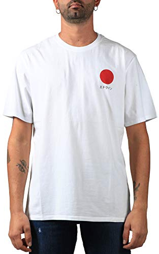 Edwin Herren Japanese Sun Ts T-Shirt, Weiß (White 267), M