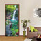 FLFK 3D Garten Landschaft Türtapete Wandbilder Selbstklebend Tür Poster Vinyl Entfernbar Mauer Aufkleber Zuhause Dekor 30.3Zoll x78.7 Zoll