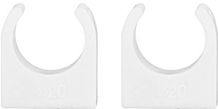 Rohrschelle, 20 Stück 16/20/25 / 32mm PPR U-Form Rohrschelle Rohrbefestigung Halter mit Schrauben(20mm)